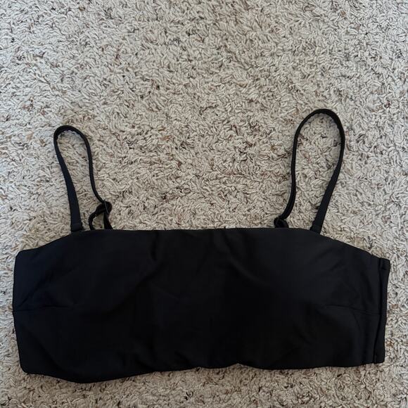 aerie Other - Aerie Womens Bandeau Bikini Top XL Black Beach Vacation Resortwear Minimalist